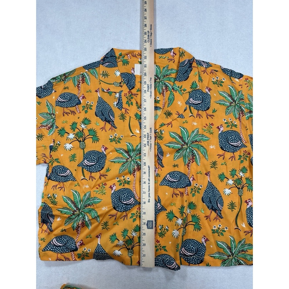 Printfresh Pajama Set Size XS Guinea Hen Pajama Top & Crop Pants NWT - Picture 6 of 16